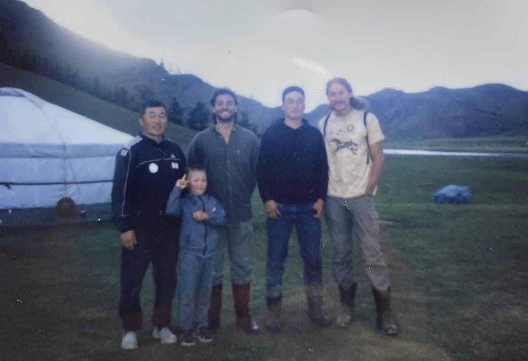 Robert with Ganbold, Suma and family