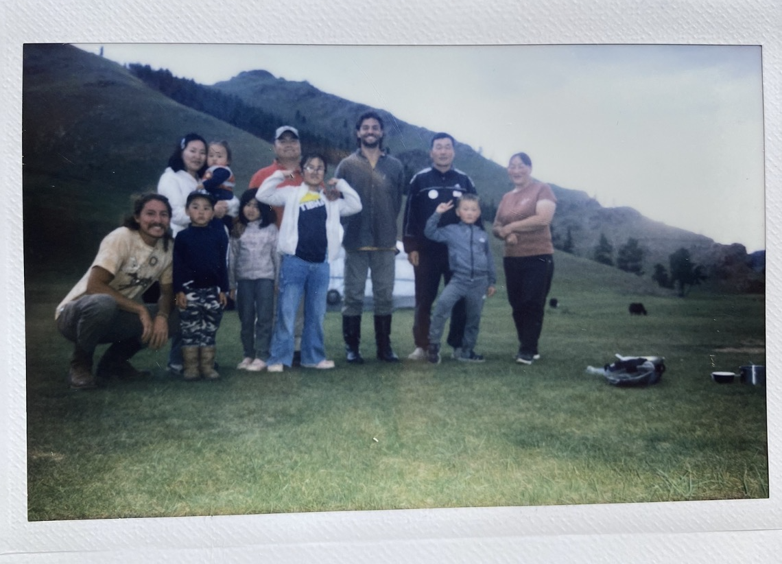 Group photo with Mongolian host family
